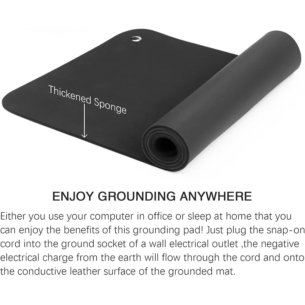 Grounding Pad Kit for Improving Health Reducing Inflammation with Grounding Wire and Wristband for Improving Sleep Relieve Pain