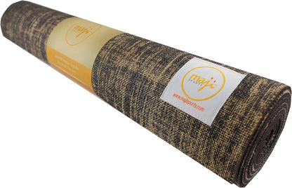Maji Sports Eco-Friendly Jute Yoga Mat with Foot Massager - Premium Quality for Ultimate Comfort