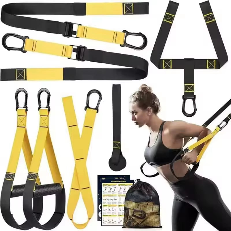 P3-Trx Suspension Training Belt Home Fitness Tension Band Tension Rope Resistance Band Suspension Training System Gym Equipment