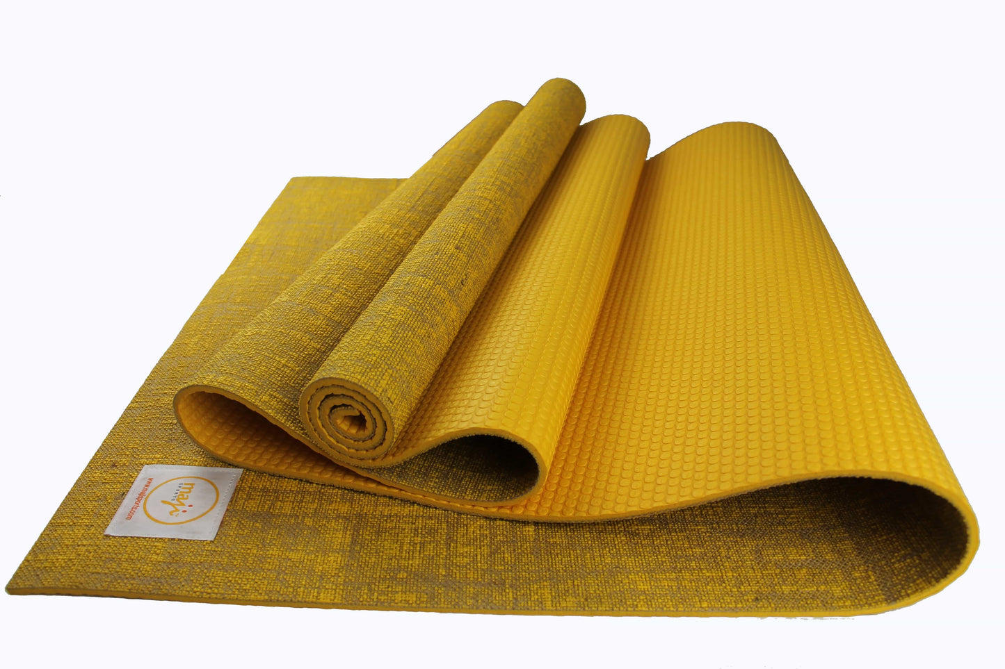 Maji Sports Eco-Friendly Jute Yoga Mat with Foot Massager - Premium Quality for Ultimate Comfort