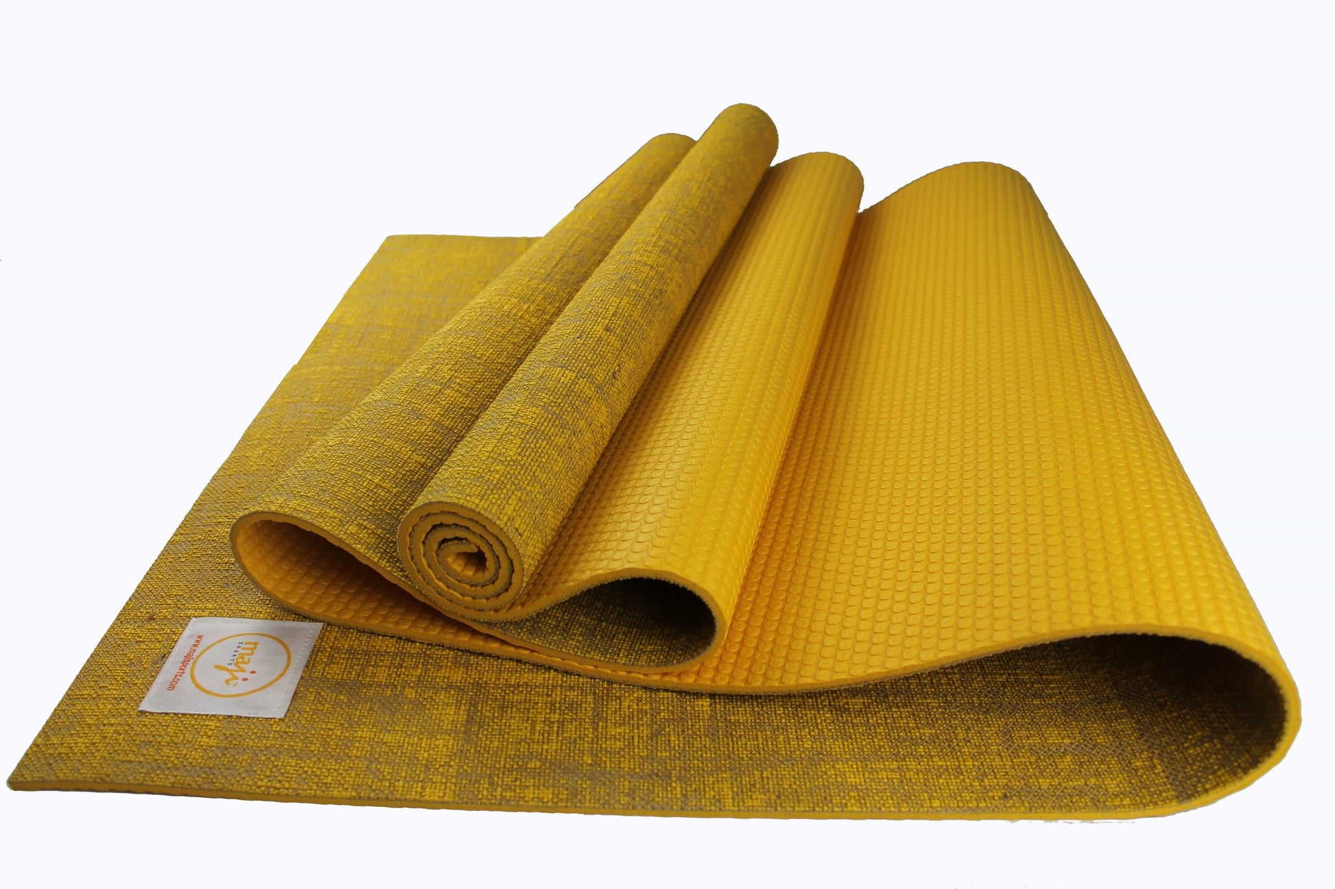 Maji Sports Eco-Friendly Jute Yoga Mat with Foot Massager - Premium Quality for Ultimate Comfort