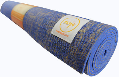 Maji Sports Eco-Friendly Jute Yoga Mat with Foot Massager - Premium Quality for Ultimate Comfort