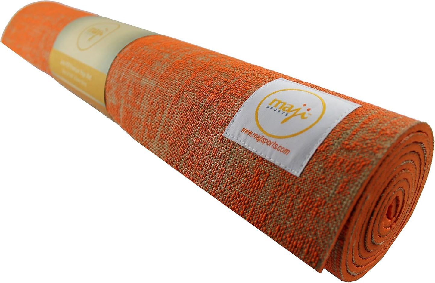 Maji Sports Eco-Friendly Jute Yoga Mat with Foot Massager - Premium Quality for Ultimate Comfort