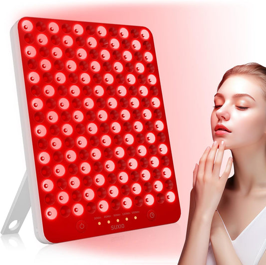 Revitalize Your Skin with Our Portable Red Light Therapy Lamp - 165 LED Panel for Face & Body, Deep 660Nm - 850Nm Infrared with Eye Protection