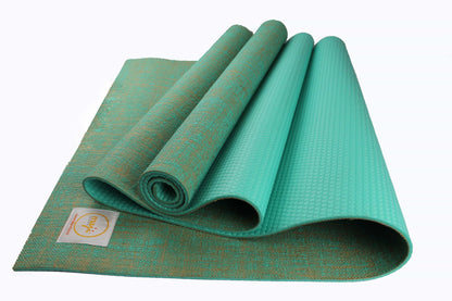 Maji Sports Eco-Friendly Jute Yoga Mat with Foot Massager - Premium Quality for Ultimate Comfort