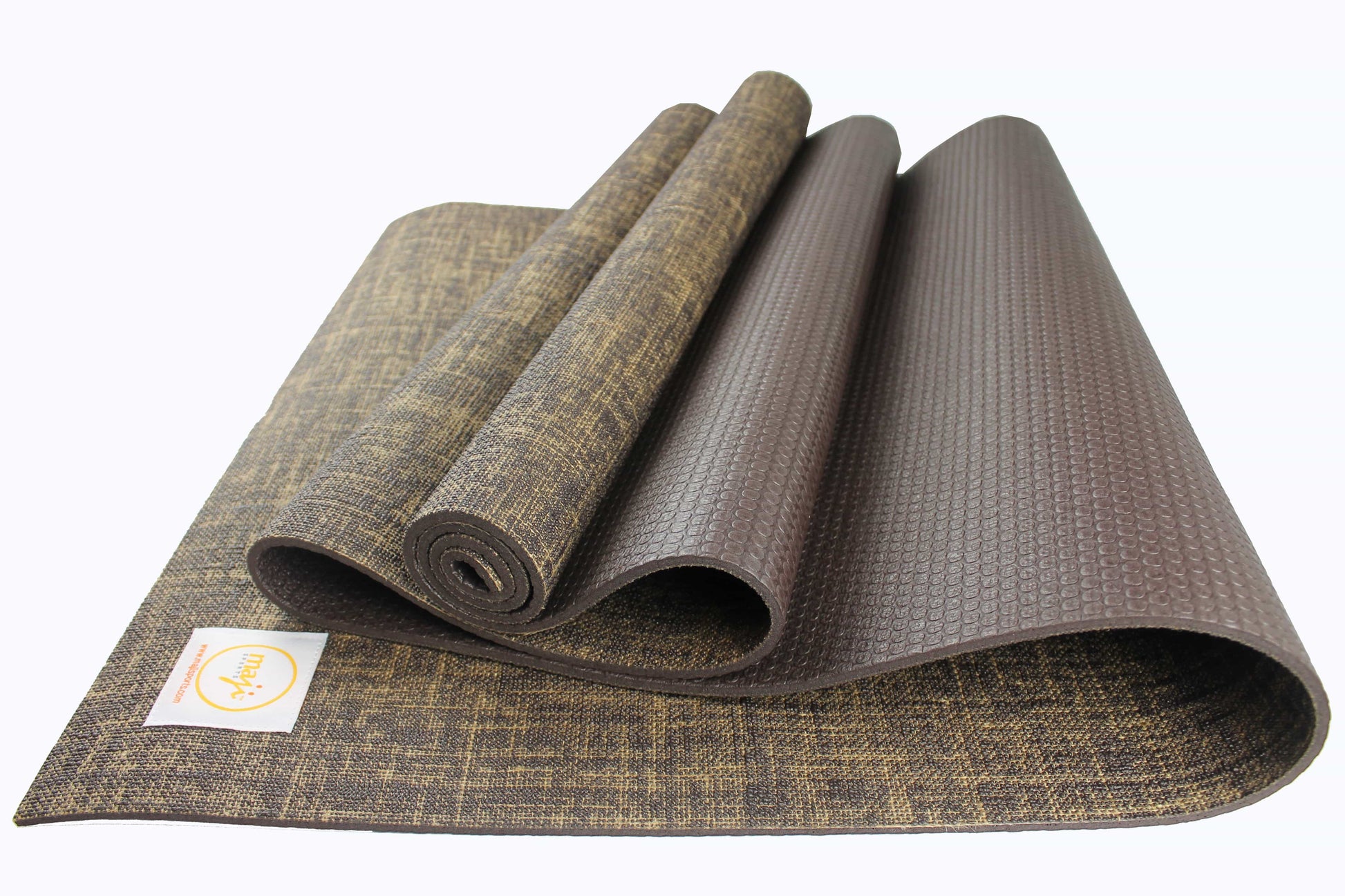 Maji Sports Eco-Friendly Jute Yoga Mat with Foot Massager - Premium Quality for Ultimate Comfort