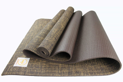 Maji Sports Eco-Friendly Jute Yoga Mat with Foot Massager - Premium Quality for Ultimate Comfort