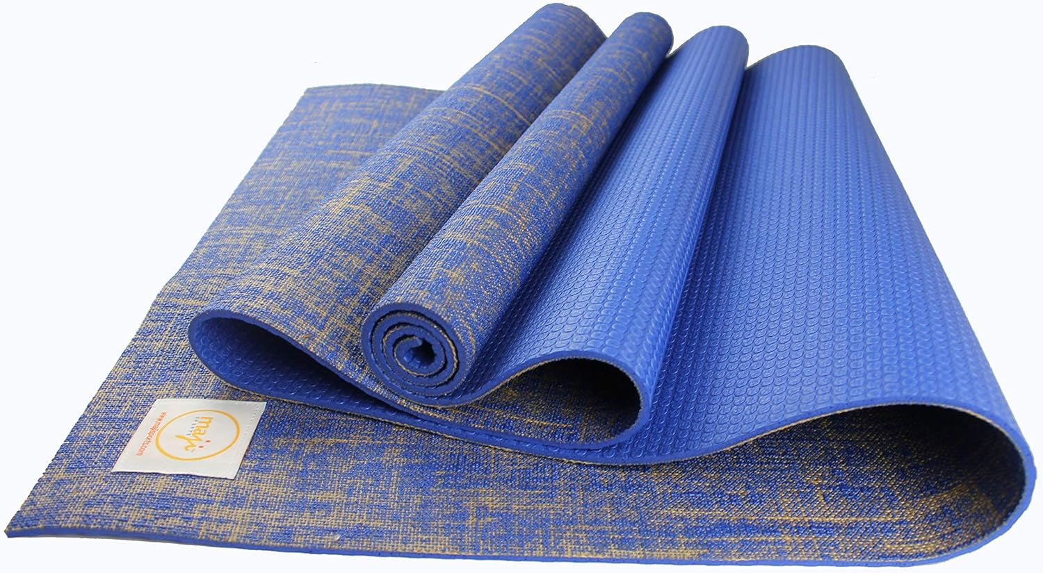 Maji Sports Eco-Friendly Jute Yoga Mat with Foot Massager - Premium Quality for Ultimate Comfort