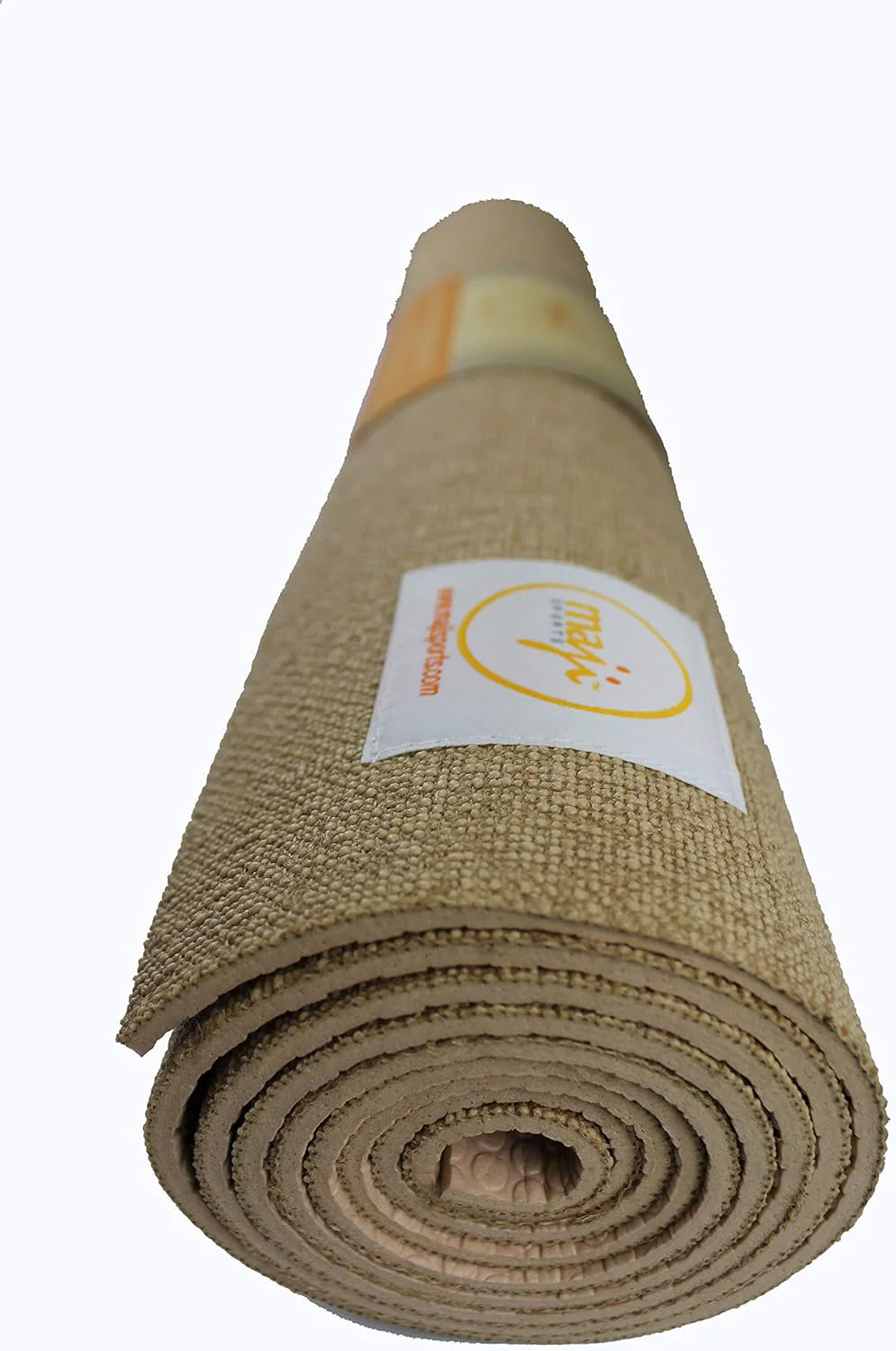 Maji Sports Eco-Friendly Jute Yoga Mat with Foot Massager - Premium Quality for Ultimate Comfort
