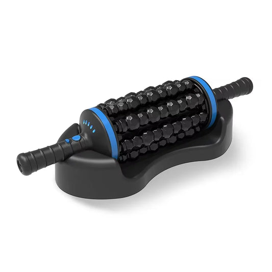 Electric Roller Massage Stick Deep Tissue Muscle Fascia Relaxation Massager Cordless Rechargeable Fitness Exercise Pain Relief