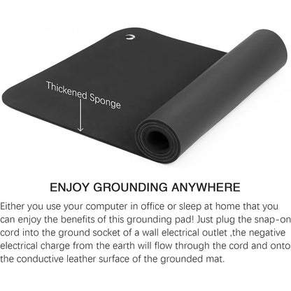 Grounding Pad Kit for Improving Health Reducing Inflammation with Grounding Wire and Wristband for Improving Sleep Relieve Pain