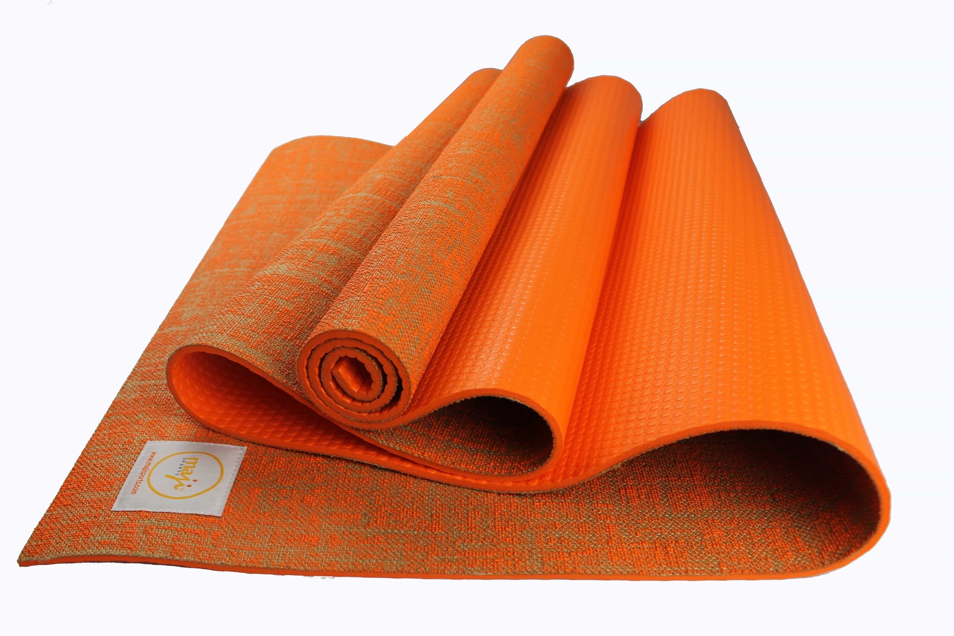 Maji Sports Eco-Friendly Jute Yoga Mat with Foot Massager - Premium Quality for Ultimate Comfort