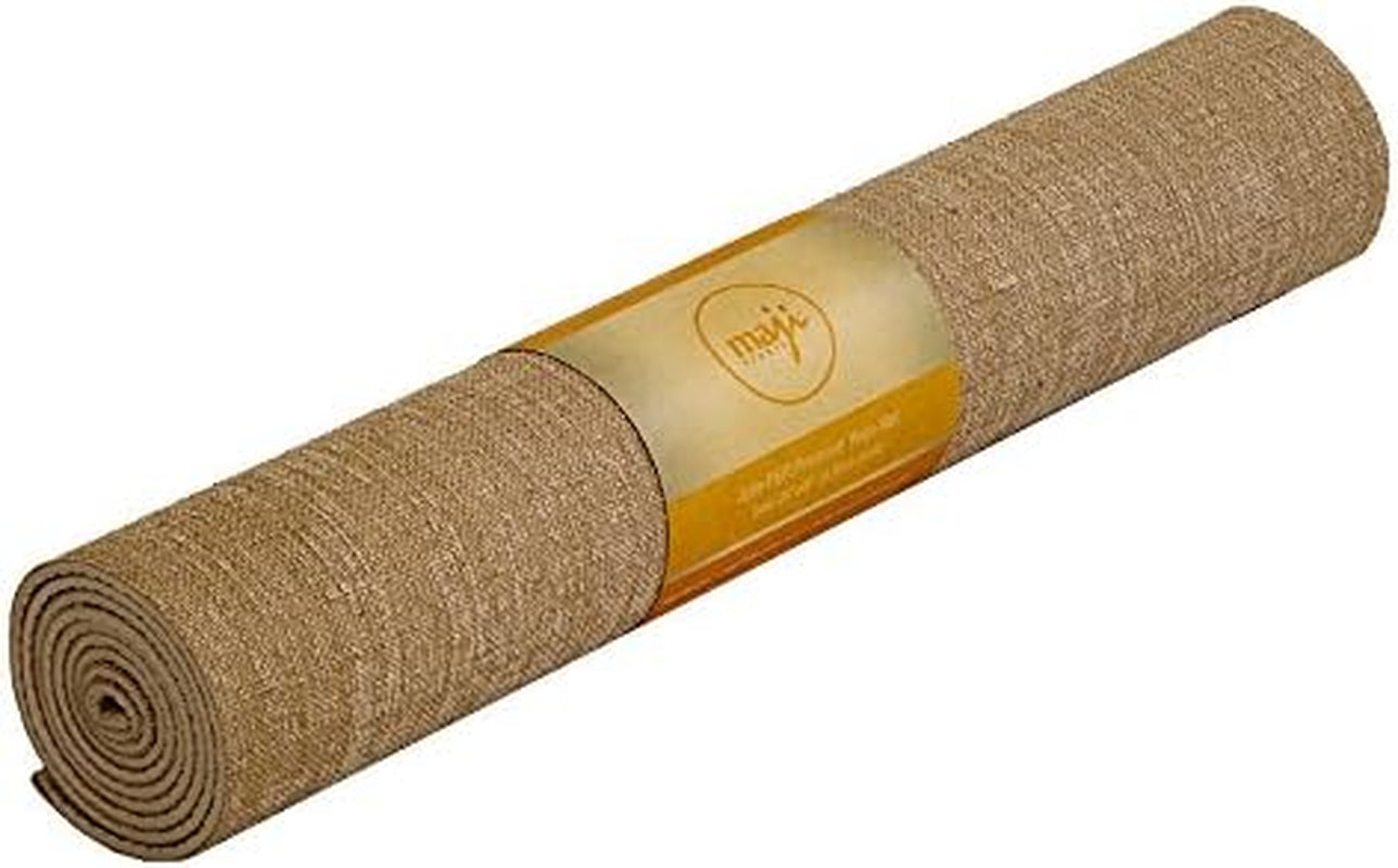 Maji Sports Eco-Friendly Jute Yoga Mat with Foot Massager - Premium Quality for Ultimate Comfort