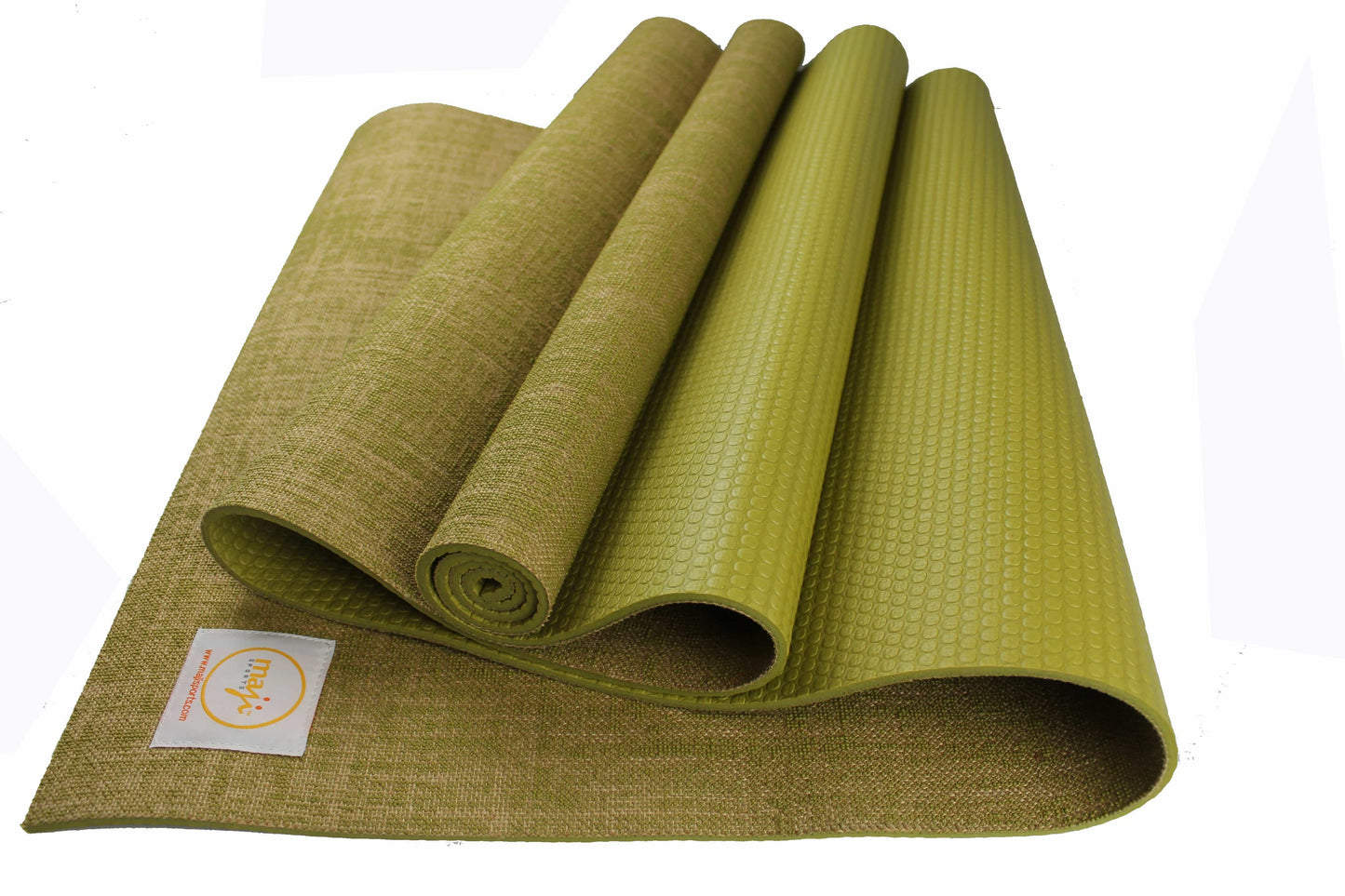 Maji Sports Eco-Friendly Jute Yoga Mat with Foot Massager - Premium Quality for Ultimate Comfort