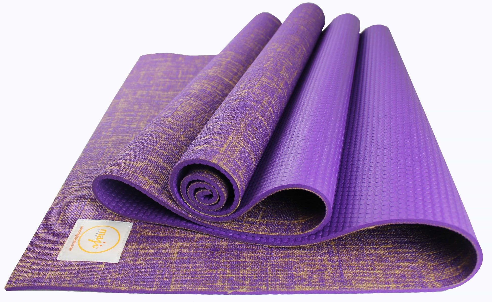 Maji Sports Eco-Friendly Jute Yoga Mat with Foot Massager - Premium Quality for Ultimate Comfort