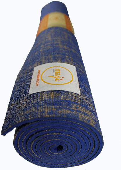 Maji Sports Eco-Friendly Jute Yoga Mat with Foot Massager - Premium Quality for Ultimate Comfort